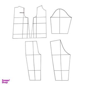 الگو خیاطی بالاتنه و آستین و شلوار کودک متد مولر کد 4 سایز 2 تا 14 سال مجموعه 9 عددی