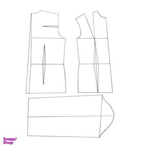 الگو خیاطی بالاتنه و آستین زنانه متد ترک کد 9 سایز 52