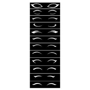 شابلون خط چشم مدل A01 بسته 12 عددی