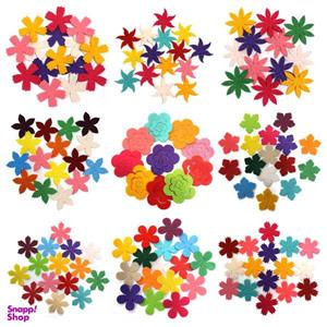 الگو نمد آرما نمد طرح گل کد 01 بسته 133 عددی