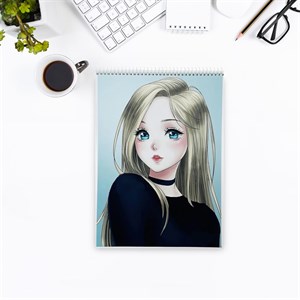دفتر نقاشی 50 برگ طرح girl کد A4