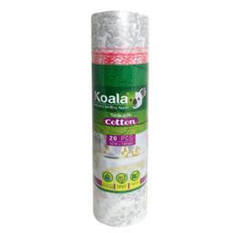 سفره یکبار مصرف کوالا مدل Cotton Silver Roses رول 10 متری