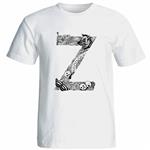 تی شرت آستین کوتاه زنانه شین دیزاین طرح حروف اول اسم Z کد 4560