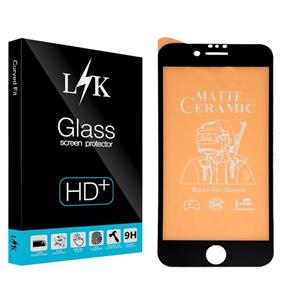 محافظ صفحه نمایش سرامیکی مات ال کی مدل Hard glass مناسب برای گوشی موبایل اپل Iphone 6/ 7/ 8