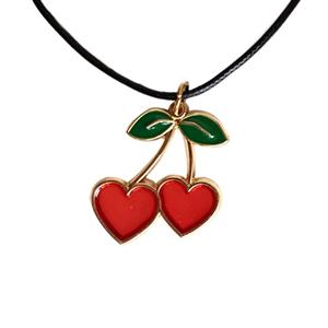 گردنبند زنانه مدل آلبالو