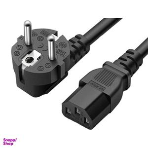 کابل برق 3 پین منبع تغذیه کامپیوتر مدل j.p.c طول 1.8 متر
