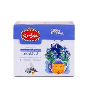 دمنوش گل گاوزبان بهرامن بسته 12 عددی