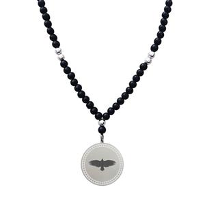گردنبند مردانه ترمه ۱ مدل کلاغ کد OXS767