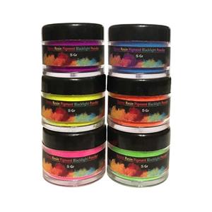 پودر رنگ رزین اپوکسی کد Neon06 بسته 6 عددی