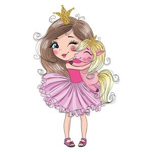 استیکر دیواری کودک ژیوار طرح دختر کفشدوزکی