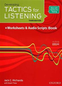 کتاب Developing TACTICS for LISTENING THIRD EDITION اثر Jack C. Richards انتشارات Oxford