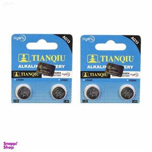 باتری ساعت تیانکیو مدل AG 13 LR44 A76 بسته 4 عددی
