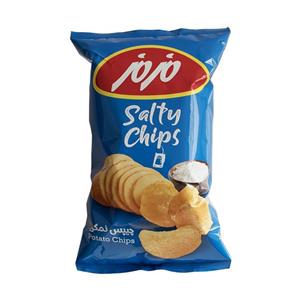 چیپس برگه سیب زمینی مزمز با طعم نمکی 105 گرم Maz Potato Chips Sheet Salty Flavour gr 