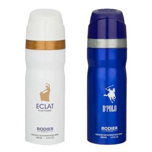 اسپری بدن رودیر مدل EP حجم 200 میلی لیتر مجموعه 2 عددی