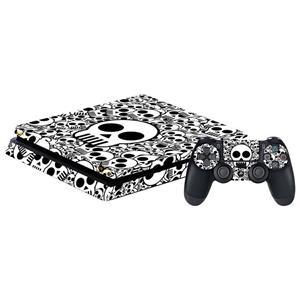 برچسب پلی استیشن 4 اسلیم طرح اسکلت کد 02