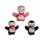 عروسک نمدی مدل پنگوئن کد 8743 مجموعه 3 عددی
