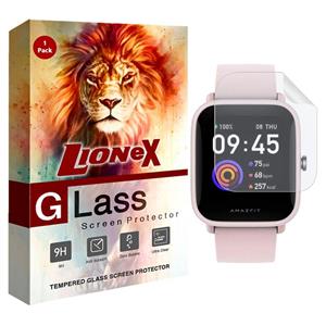 محافظ صفحه نمایش نانو لایونکس مدل TPU-L مناسب برای ساعت هوشمند امازفیت Bip U Pro Global Lionex TPU-L Nano Screen Protector For Amazfit Bip U Pro Global