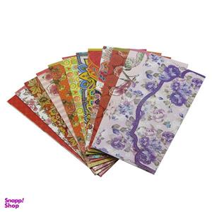 پاکت پول طرح پروانه کد 01 مجموعه 12 عددی