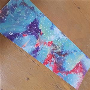 برچسب حروف فارسی کیبورد طرح چند رنگ کد 18