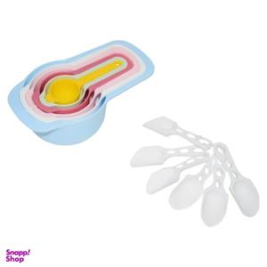 پیمانه اندازه گیری مدل Cup مجموعه 6 عددی به همراه 6 عدد پیمانه