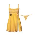 لباس خواب زنانه شباهنگ مدل New PRINCESS رنگ زرد