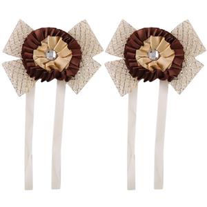 پرده جمع کن طرح گل میخک بسته 2 عددی