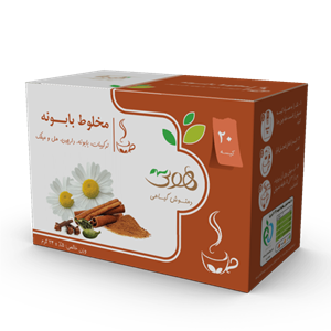 دمنوش گیاهی مخلوط بابونه هوتی بسته 20 عددی