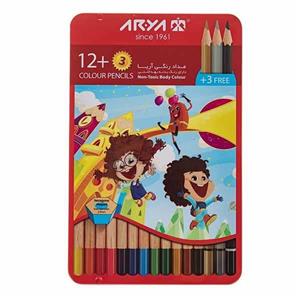 مداد رنگی 15 رنگ آریا مدل 3021 کد 133583