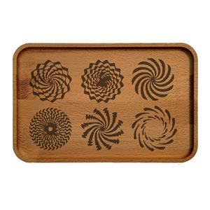 سینی چوبی مدل اشکال هندسی