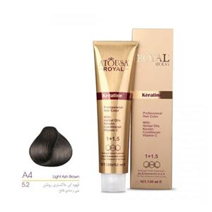 رنگ مو آتوسا رویال شماره 5.2 حجم 120 میلی لیتر رنگ قهوه ای خاکستری روشن