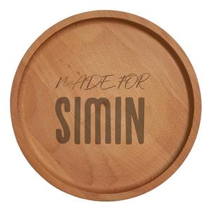 بشقاب چوبی مدل سیمین