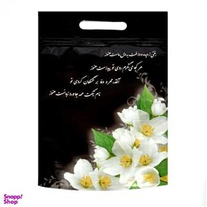 پاکت زیپ دار طرح ترحیم شمع و گل بسته ۵۰ عددی