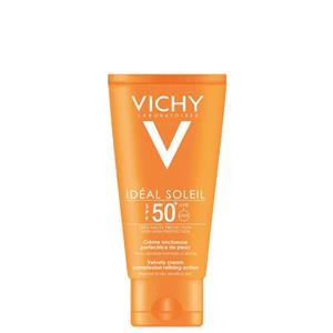 کرم ضد آفتاب +SPF 50 ویشی مناسب پوست‌های معمولی و خشک میلی‌لیتر Vichy Ideal Soleil Velvety Craem For Normal Dry Skins ml 