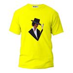 تی شرت زنانه طرح مایکل جکسون کدART-0295-Y رنگ زرد