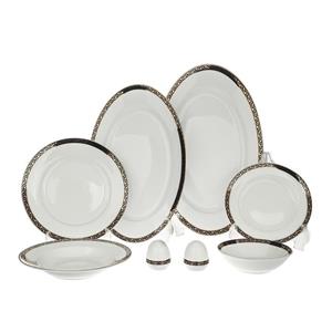 سرویس غذاخوری 28 پارچه چینی زرین ایران سری ایتالیا اف مدل Parmis درجه عالی Zarin Iran Italia F Parmis 28 Pieces Dinnerware Set Top Grade