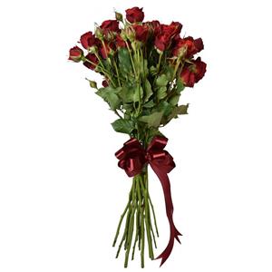 شاخه گل رز مینیاتوری قرمز دسته 10 عددی