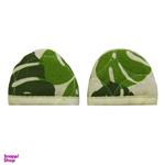 Home and Life Hansel Leaf Design Hot Pot Handle Cover 2 Pieces Pack