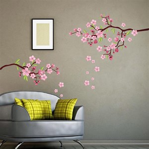 استیکر دیواری مدل شکوفه گیلاس کد 02 -