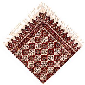قلمکاری  رومیزی قلمکار عطریان طرح کاشی کد G388 -