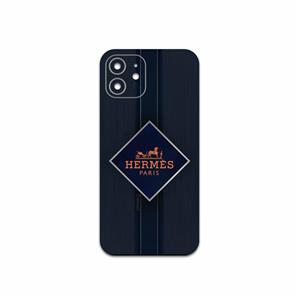 برچسب پوششی ماهوت مدل Hermes-Logo مناسب برای گوشی موبایل اپل iPhone 12 MAHOOT Cover Sticker for Apple 