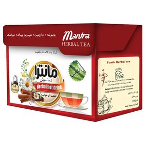 دمنوش جوانی مخلوط بابونه و دارچین و میخک مانترا بسته 14 عددی