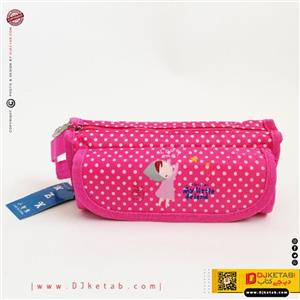 جامدادی فانتزی دانش آموزی رنگ صورتی  | کد 1503