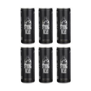 نوشابه انرژی زا گاز دار استرانگ بر بسته 6 عددی Strong Bear Energy Drink Pack of 