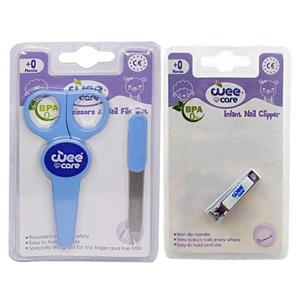 ناخن گیر وی کر مدل 555 به همراه قیچی و  سوهان کودک وی کر کد A807