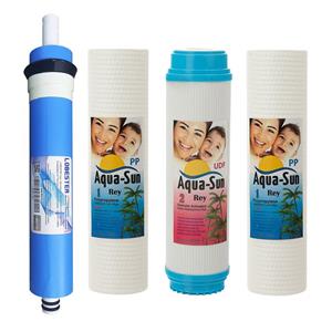 فیلتر دستگاه تصفیه کننده آب آکوا سان ری مدل New-600 مجموعه 3 عددی به همراه فیلتر ممبران مدل 13Layers