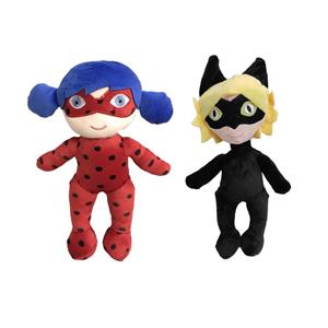 عروسک طرح دختر کفشدوزکی ارتفاع 40 سانتی متر مجموعه 2 عددی