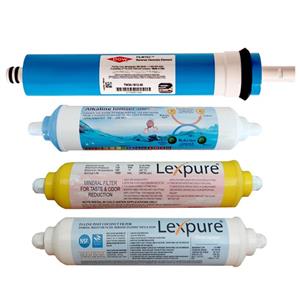 فیلتر دستگاه تصفیه کننده آب مدل LX-F550 مجموعه 4 عددی