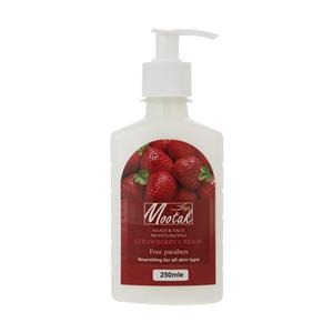کرم مرطوب کننده موتاک مدل توت فرنگی حجم 250 میلی لیتر