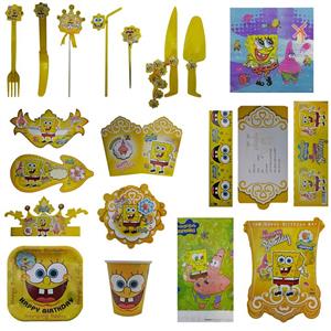 پک جشن تولد گالری زیبا باکس مدل تم  باب اسفنجی Sponge Bob سایز 300 × 180