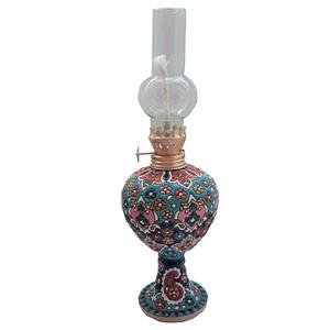 چراغ گردسوز میناکاری سفالی مدل نوروز کد A22